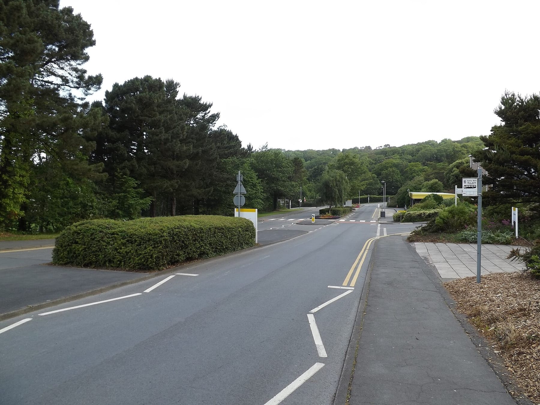 Aberystwyth University entrance road - geograph.org.uk - 4554765 (photograph from the Wikimedia Commons category Aberystwyth University)