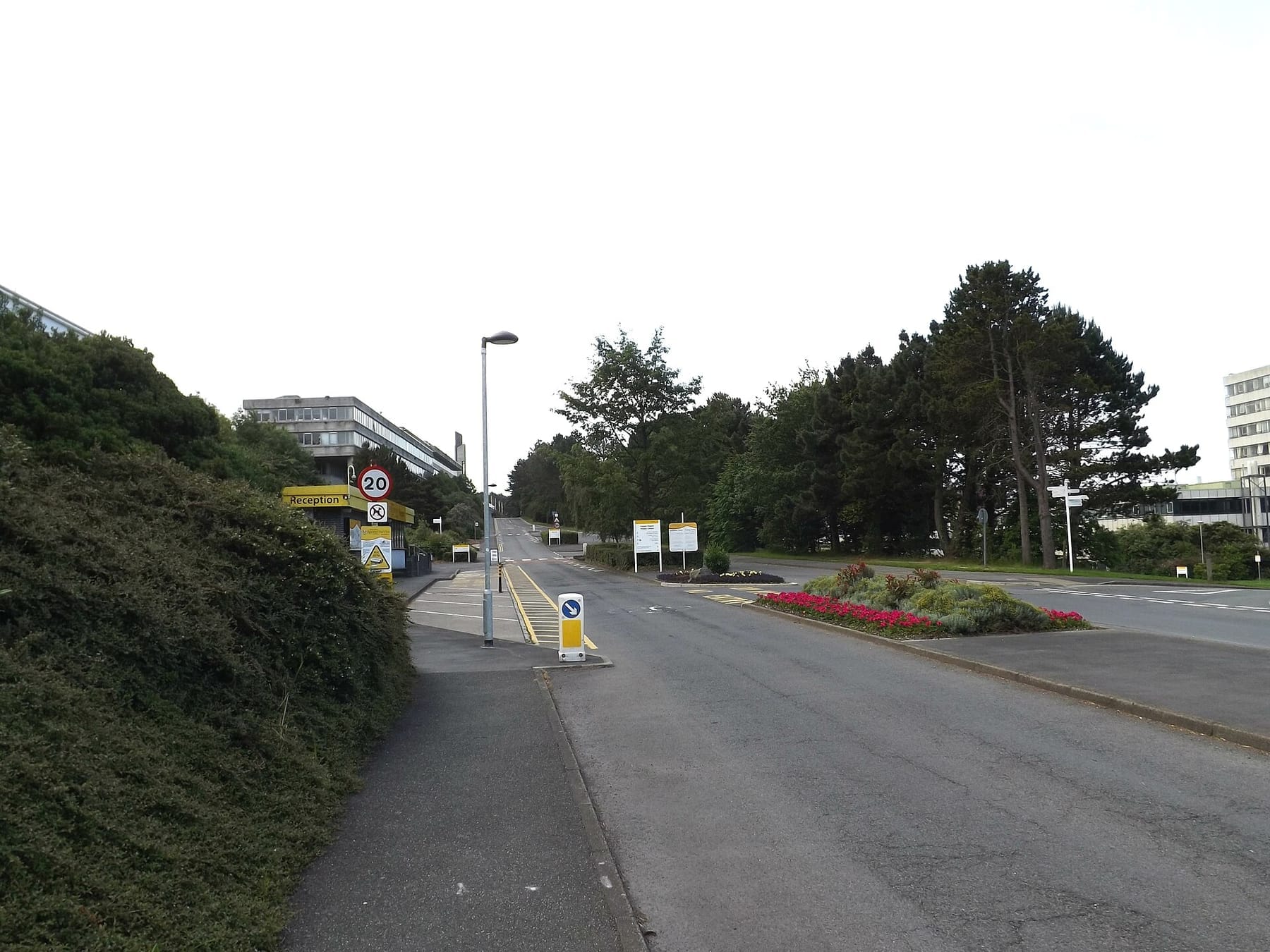 Aberystwyth University entrance road - geograph.org.uk - 4554833 (photograph from the Wikimedia Commons category Aberystwyth University)