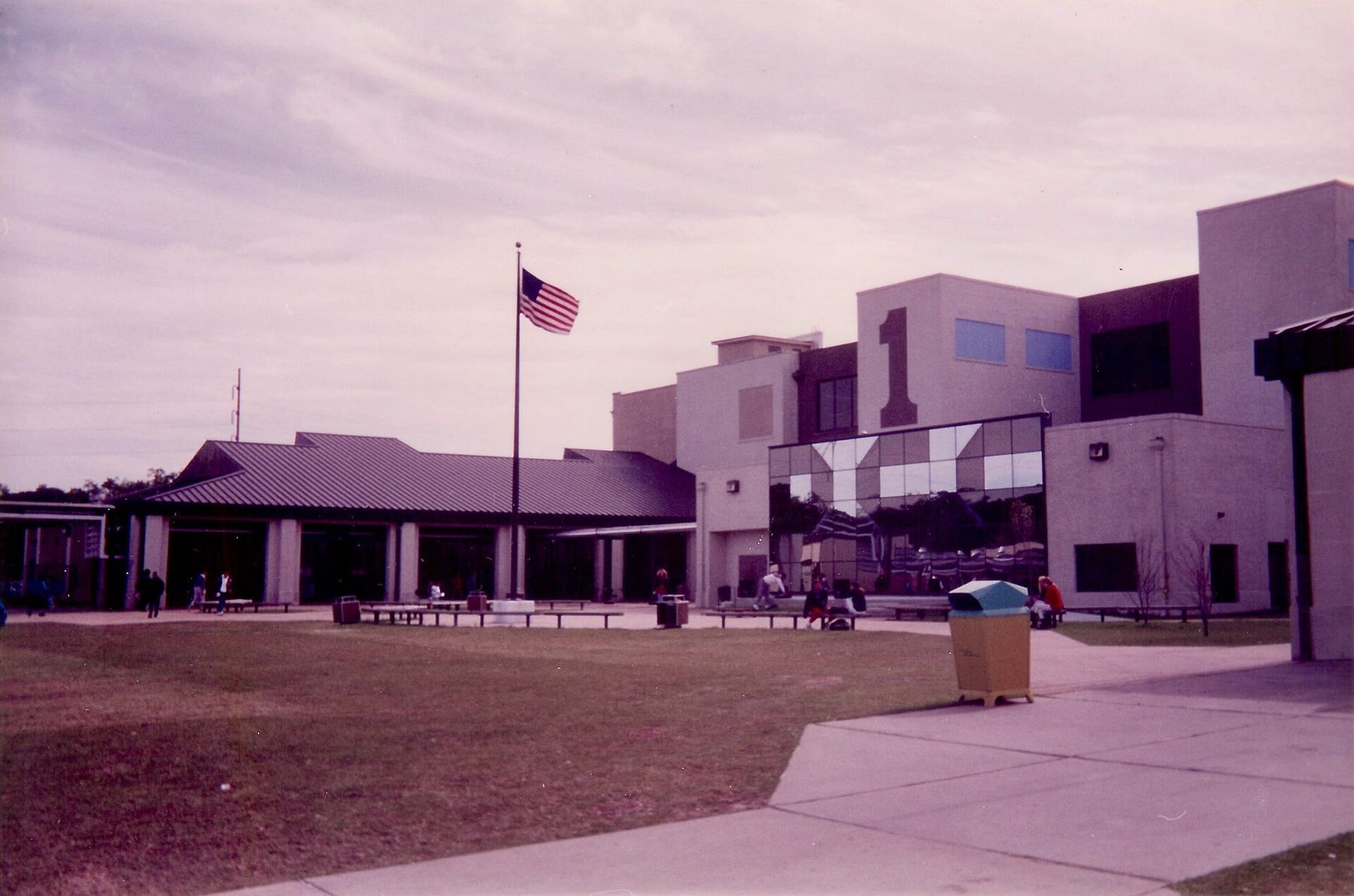 Delgado Building 1 Back New Orleans early 1990s (photograph from the Wikimedia Commons category Delgado Community College)